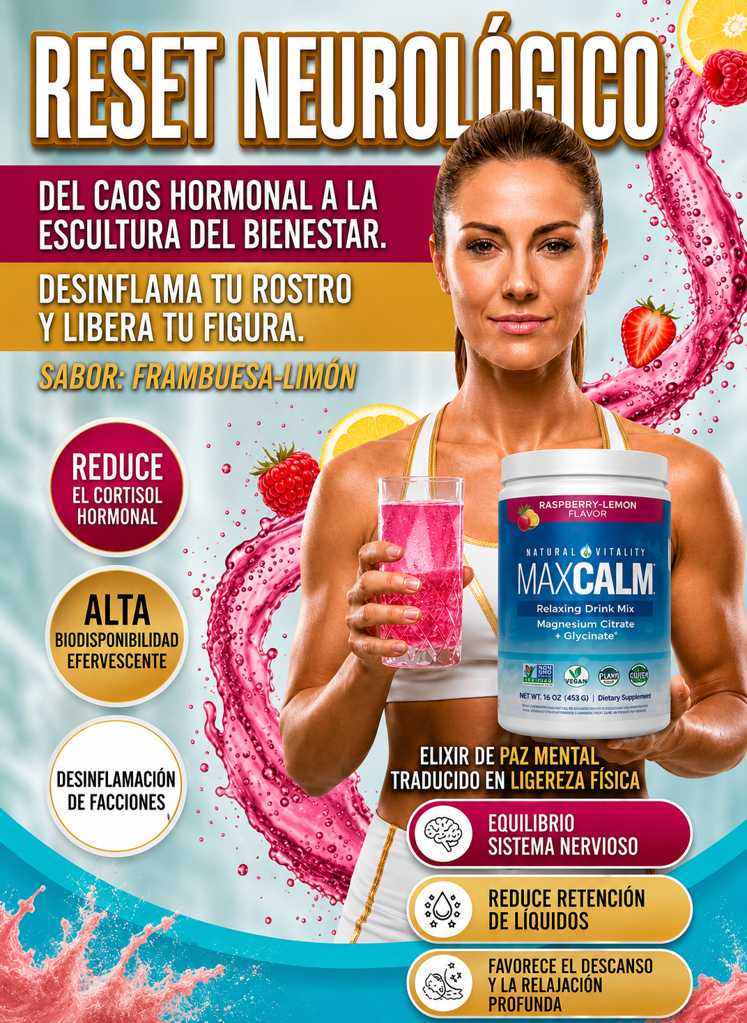 MAXCALM: Reduce estrés y tensión naturalmente