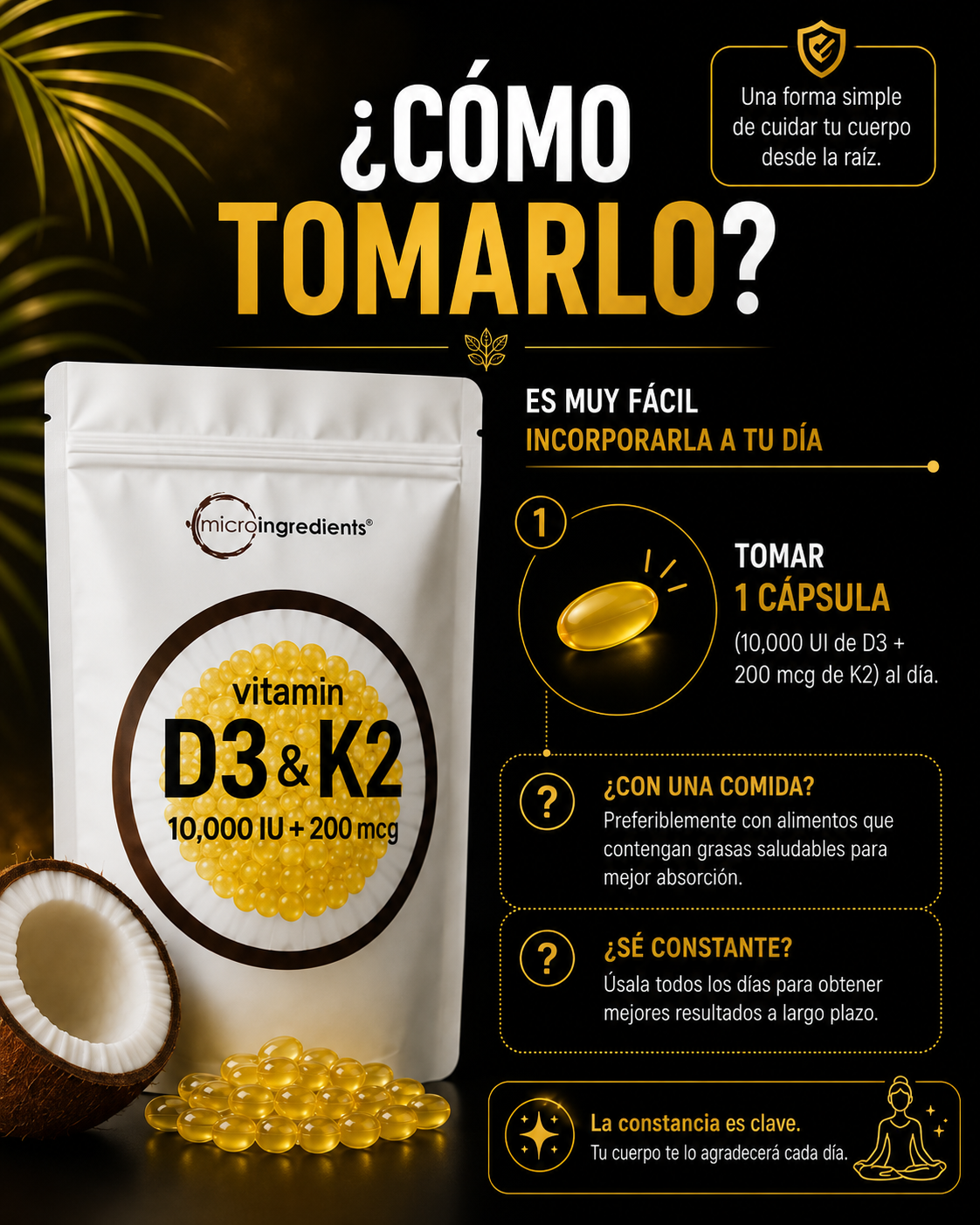 Vitamina D3 + K2
