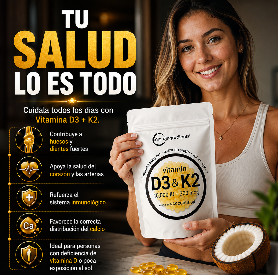 Vitamina D3 + K2